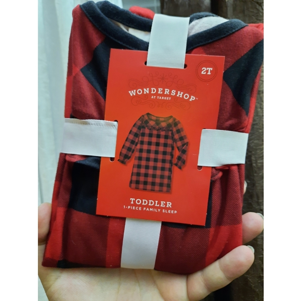 Target Wondershop Holiday Buffalo Check Flannel Pajama Nightgown Christmas Gift